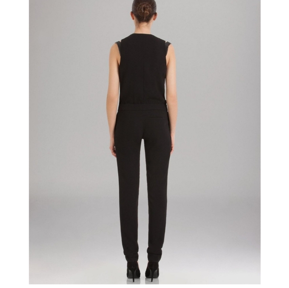 Maje slashed shoulder jumpsuit - Picture 2 of 8